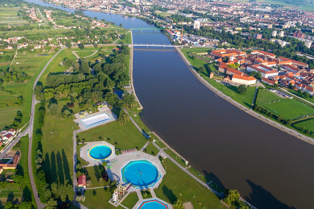 most beautiful river swimming spots in Croatia, Osijek, Kopika